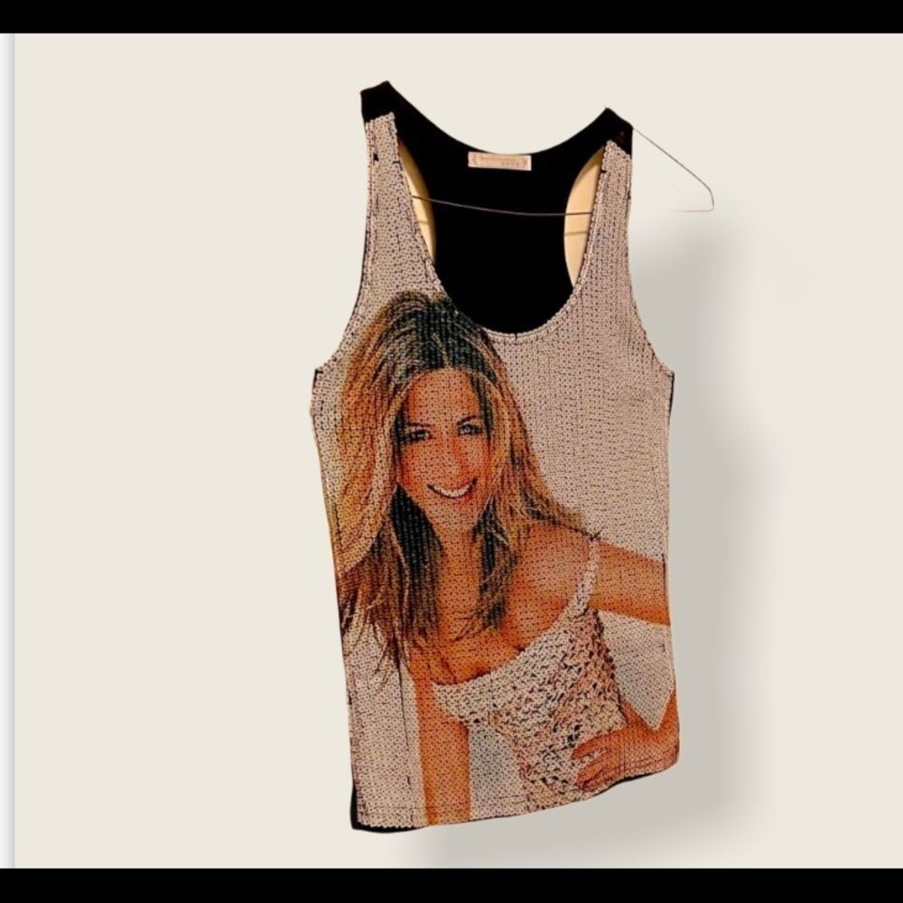 🔥RARE🔥 Jennifer Anniston Sequin Tank Top M